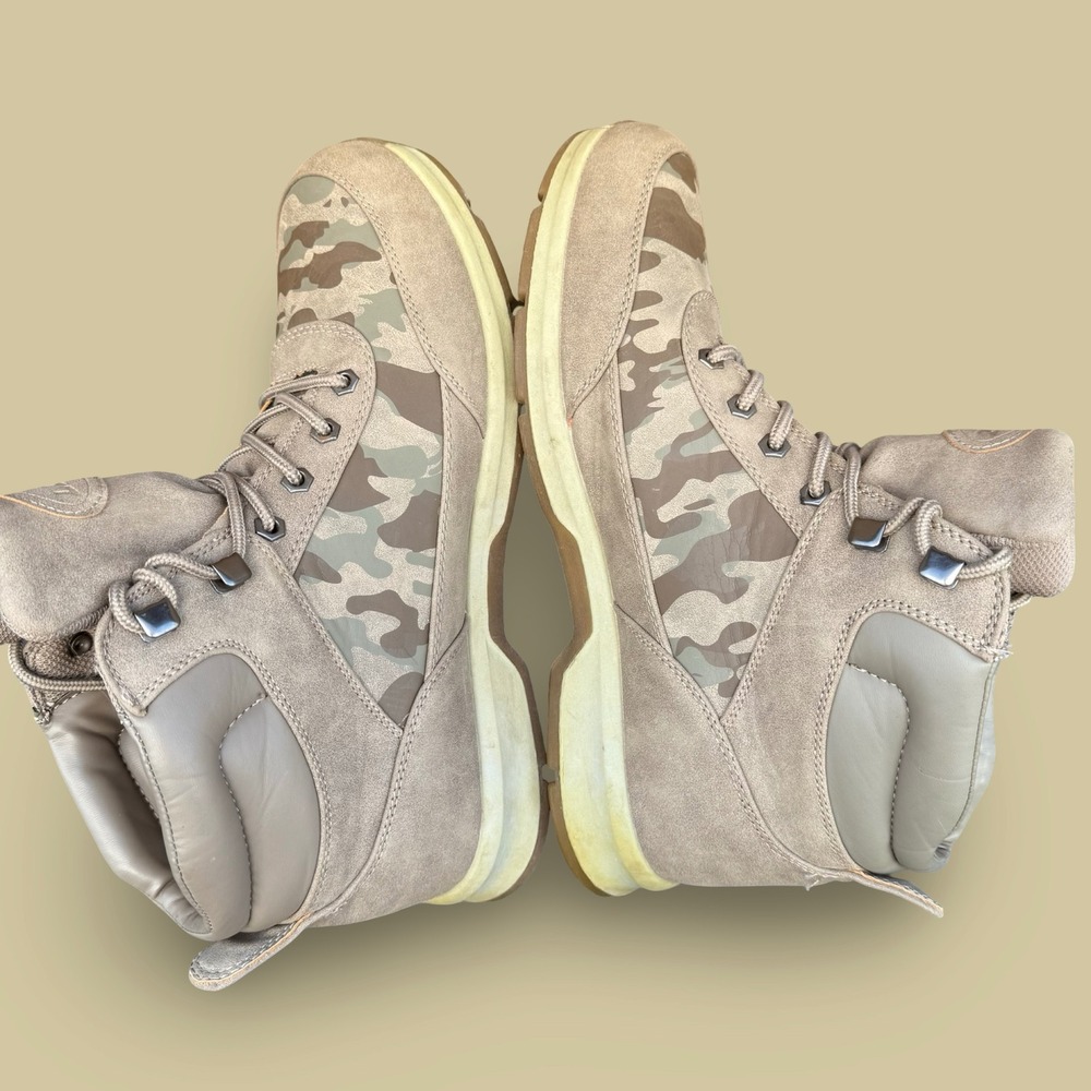 Lugz Men's Camo Insulated Boots Size 11 Beige Tan Camouflage Work Outdoor Shoes - Picture 5 of 9
